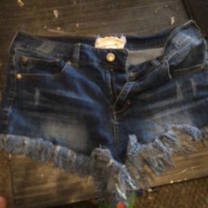 Altered state Jean shorts frayed edge